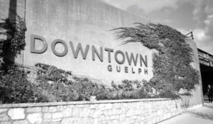 Downtown Guelph sign